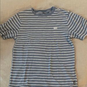 Vans Blue and White Striped Kids Tee